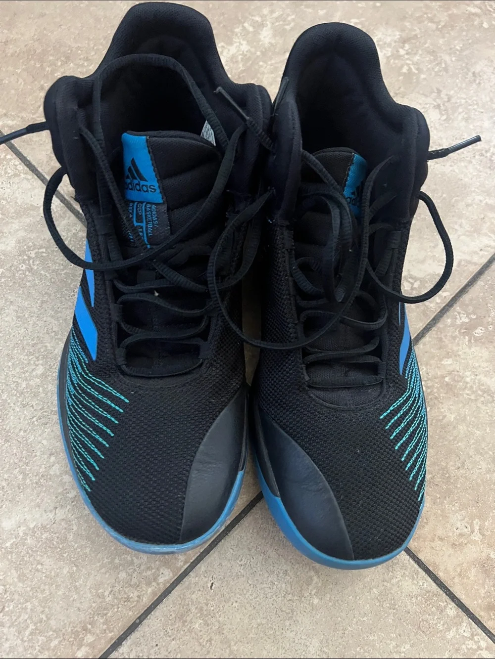 adidas Men’s Black & Teal Athletic Sneakers